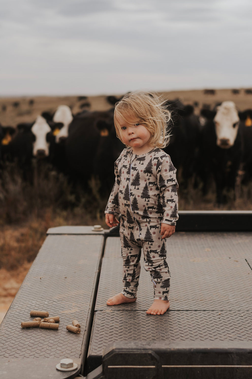 O Holy Night Christmas Folding Feet Jammies