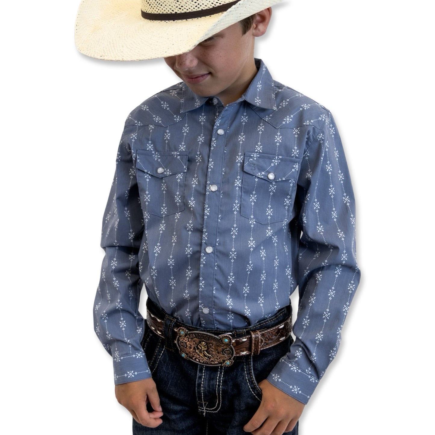 Starlight Vintage Long Sleeve Pearl Snap (Toddler-Adult)