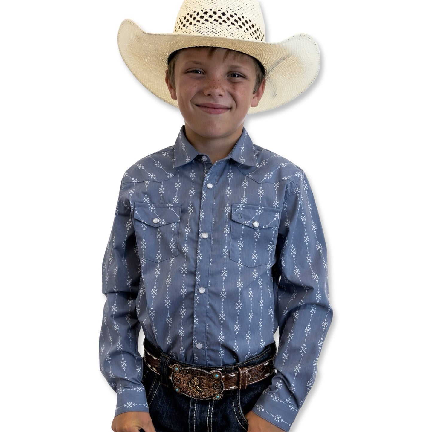 Starlight Vintage Long Sleeve Pearl Snap (Toddler-Adult)