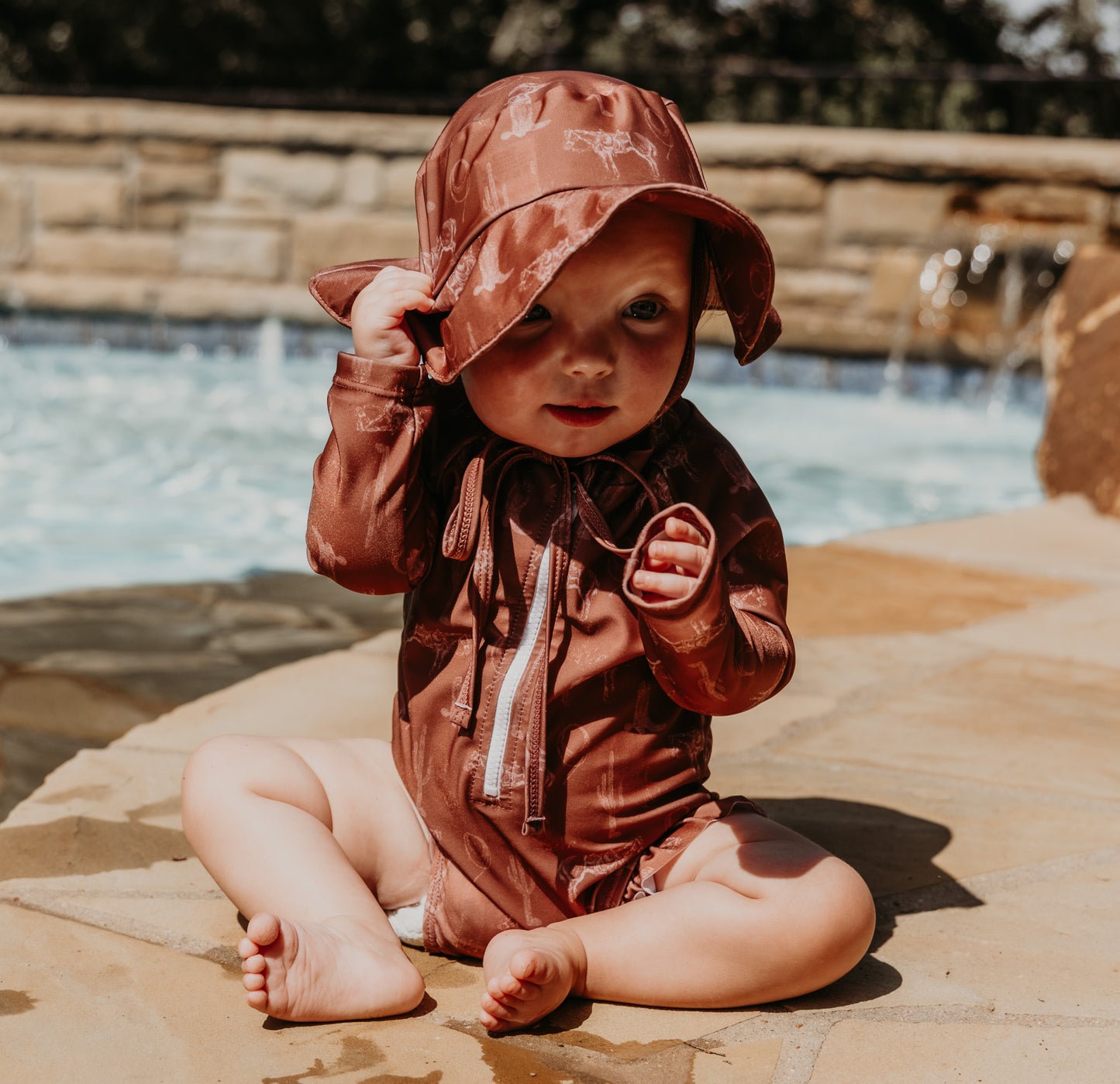 Desert Dreams Infant Long Sleeve Swimsuit