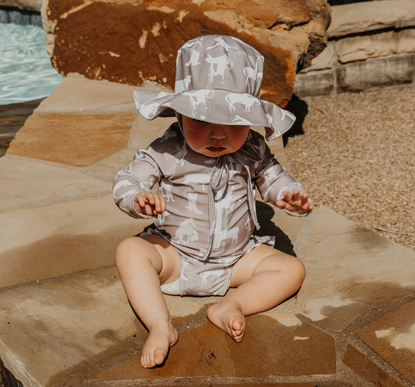 Rustic Roots Infant Long Sleeve Swimsuit