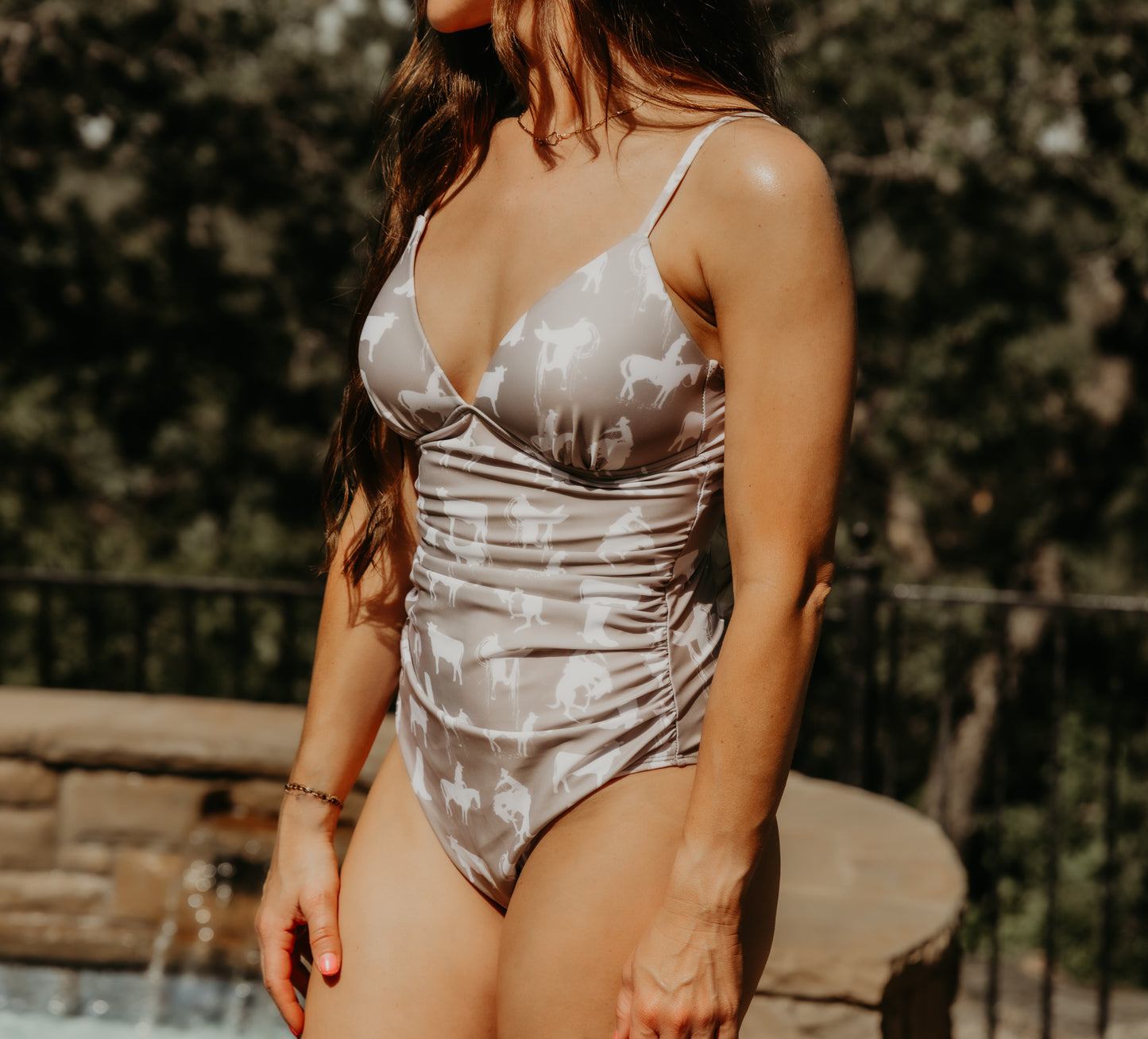 Rustic Roots One Piece Women's Swimsuit