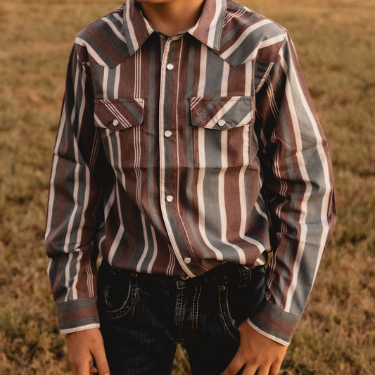 Maverick Long Sleeve Pearl Snap (Toddler-Adult)