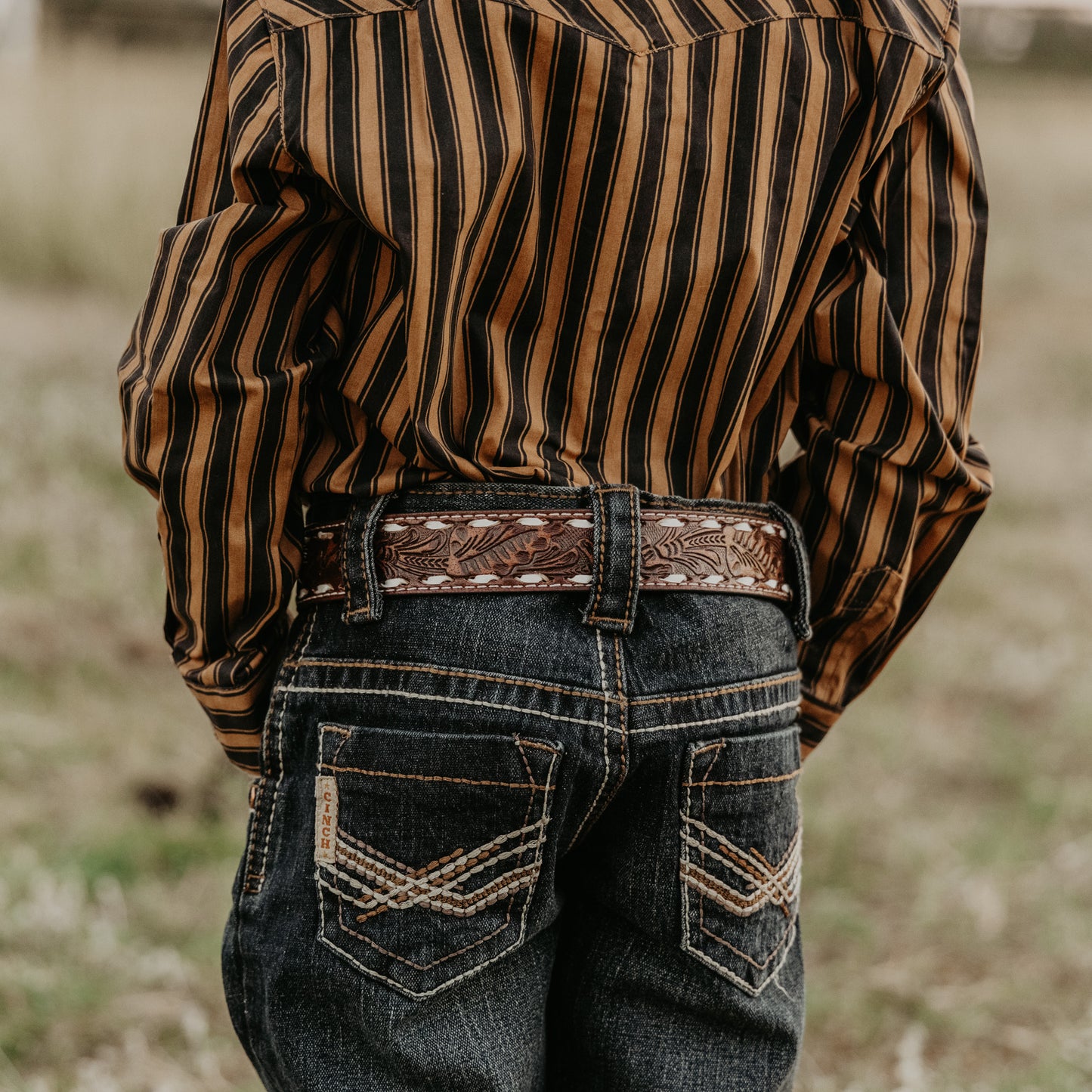 Ariat Buckstitch Floral Tooled Belt with Buckle