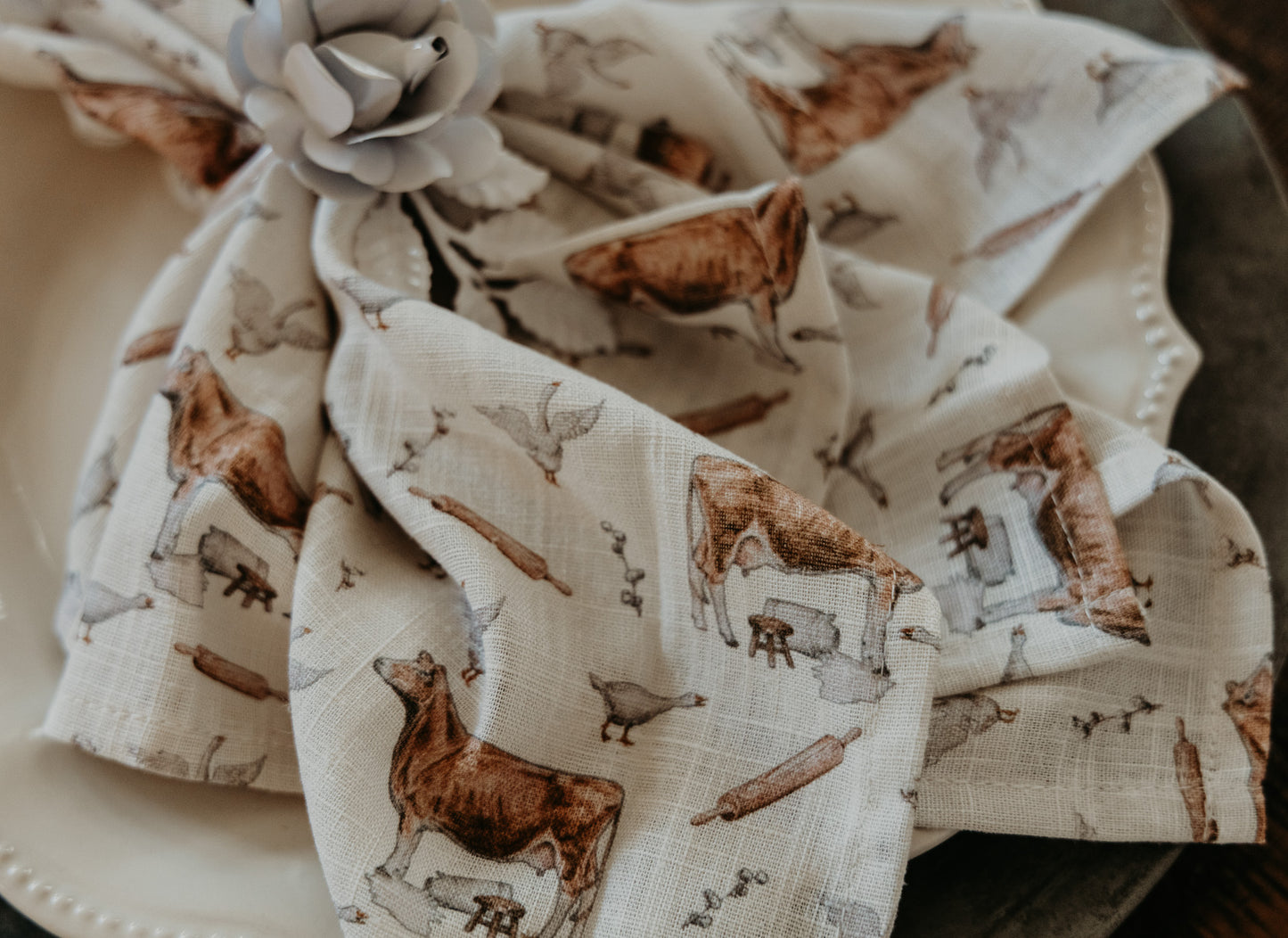 Homestead ~Set of 4~ Cloth Napkins