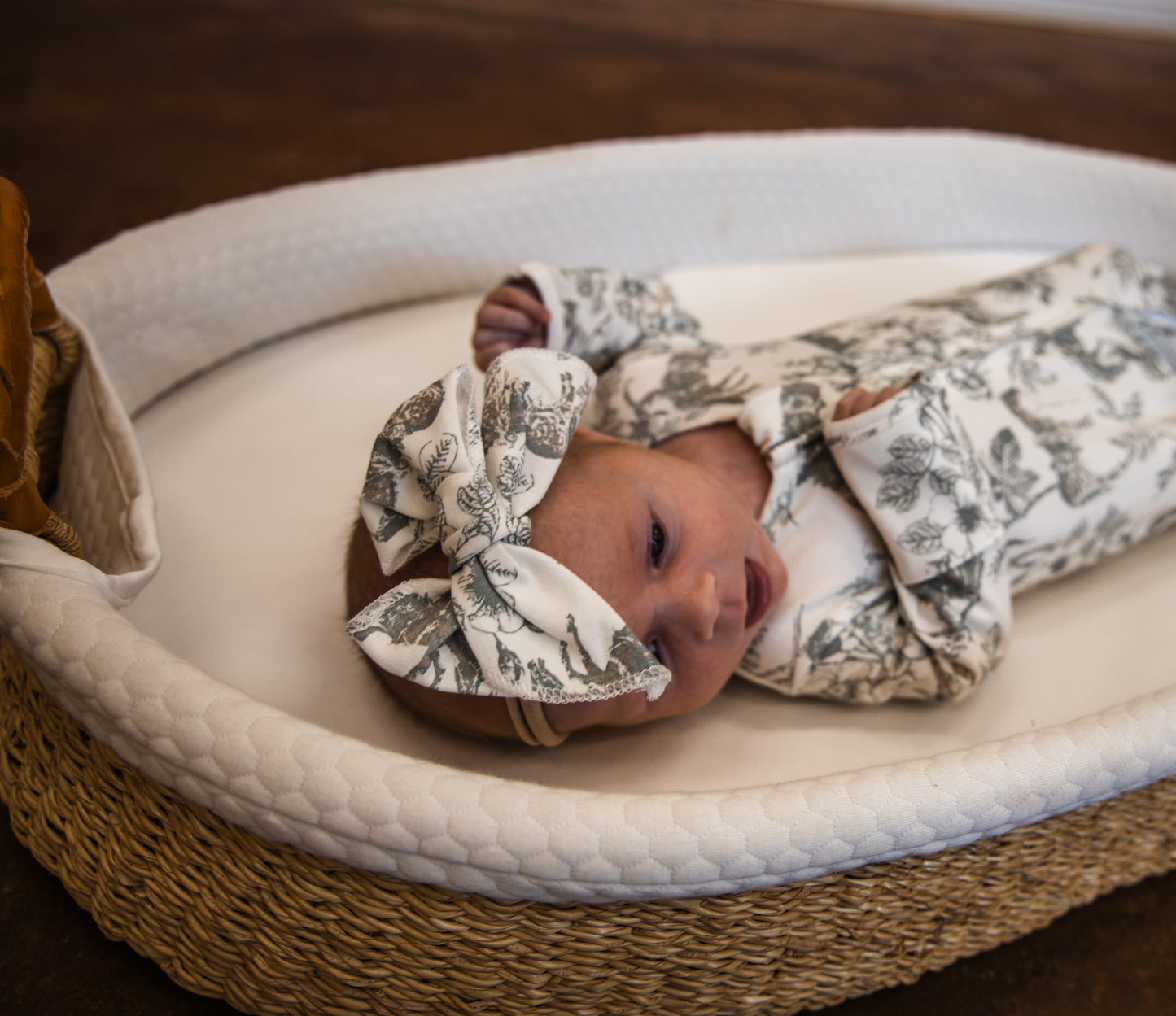 Western Daydream Sage Folding Feet Jammies