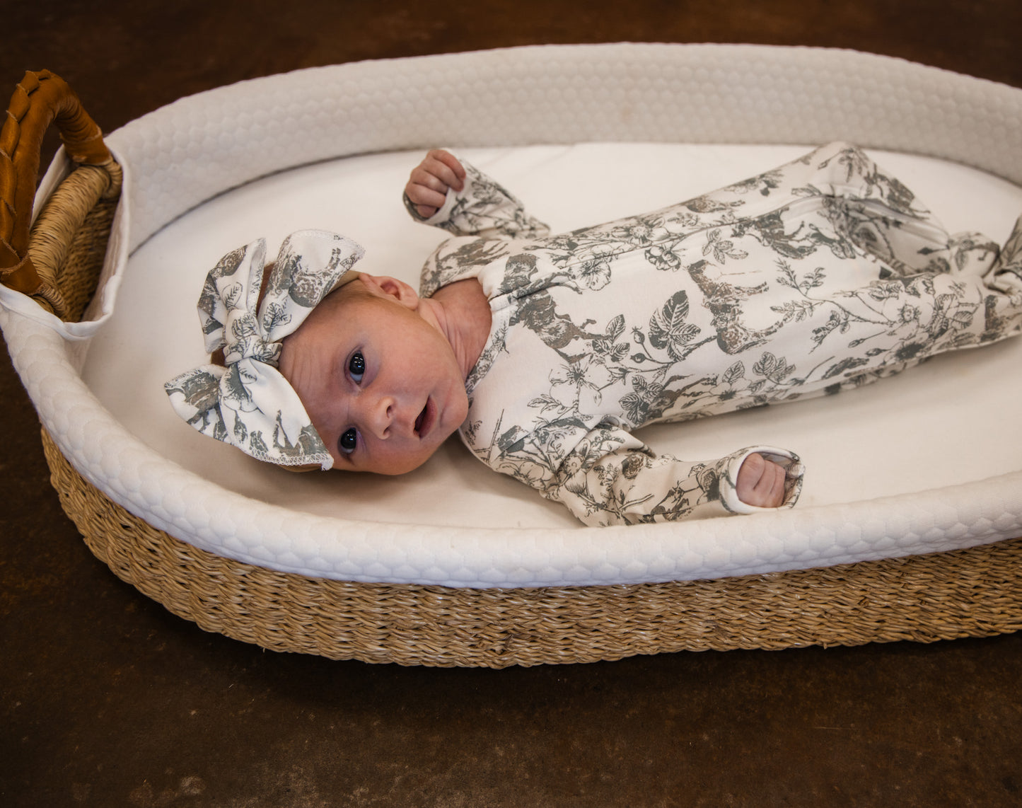 Western Daydream Sage Folding Feet Jammies
