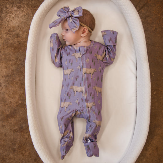 Charolais Folding Feet Jammies