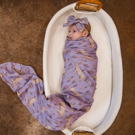 Charolais Bamboo Muslin Swaddle