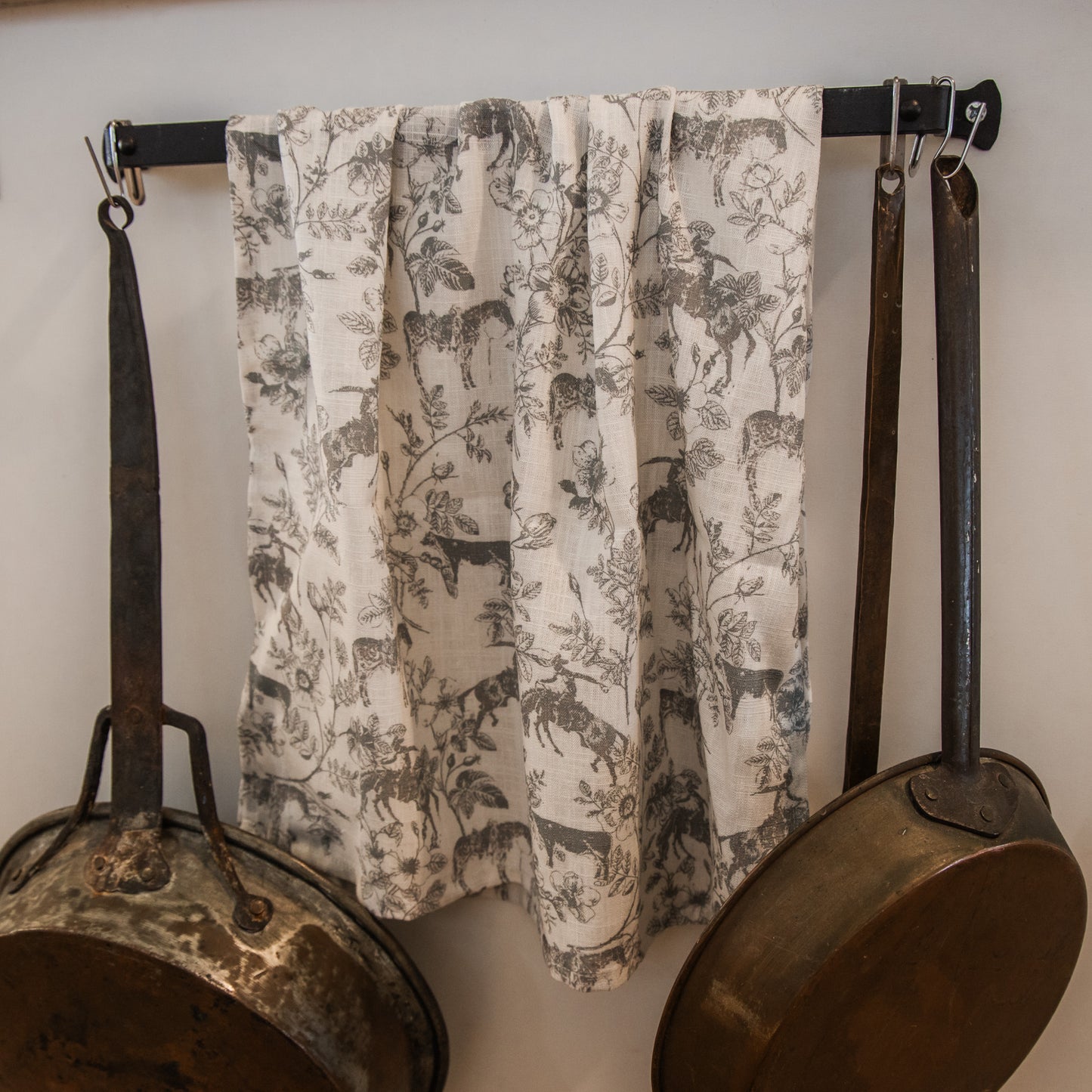 Western Daydream Sage Linen Kitchen Towel
