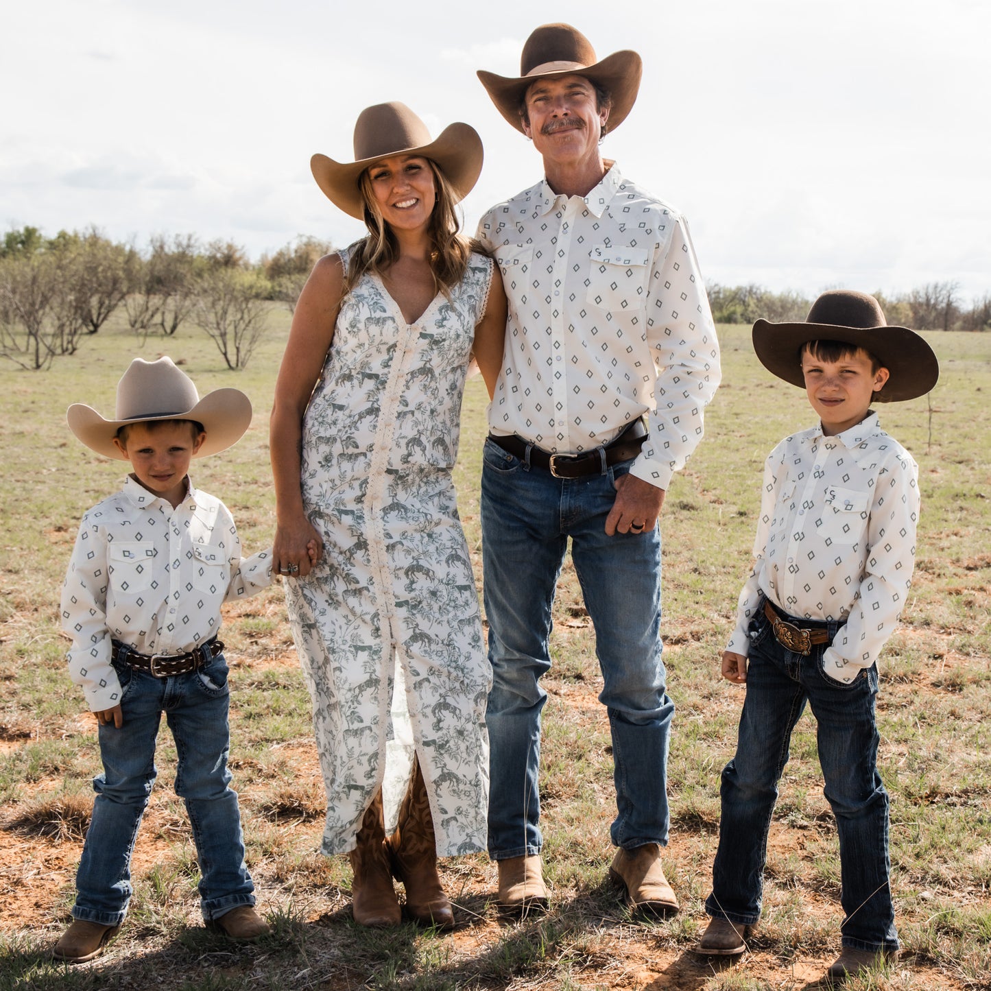 Western Daydream Sage Midi Dress
