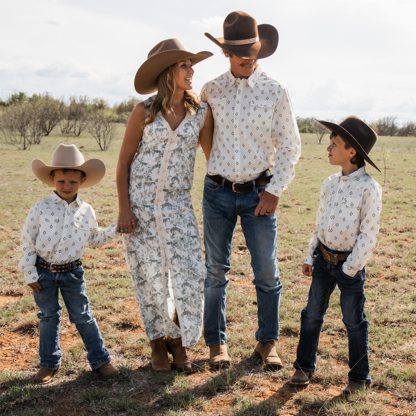 Western Daydream Sage Midi Dress