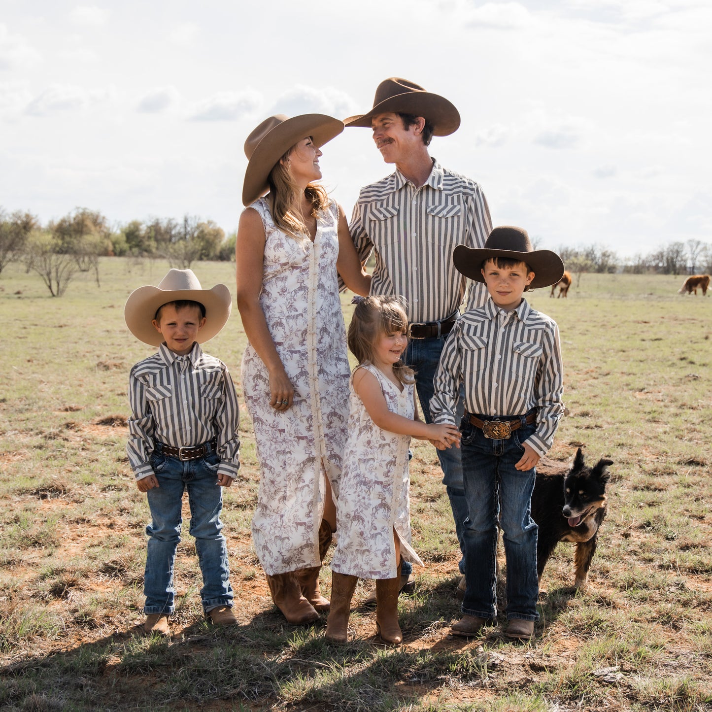 Western Daydream Rose Midi Dress (infant-adult)
