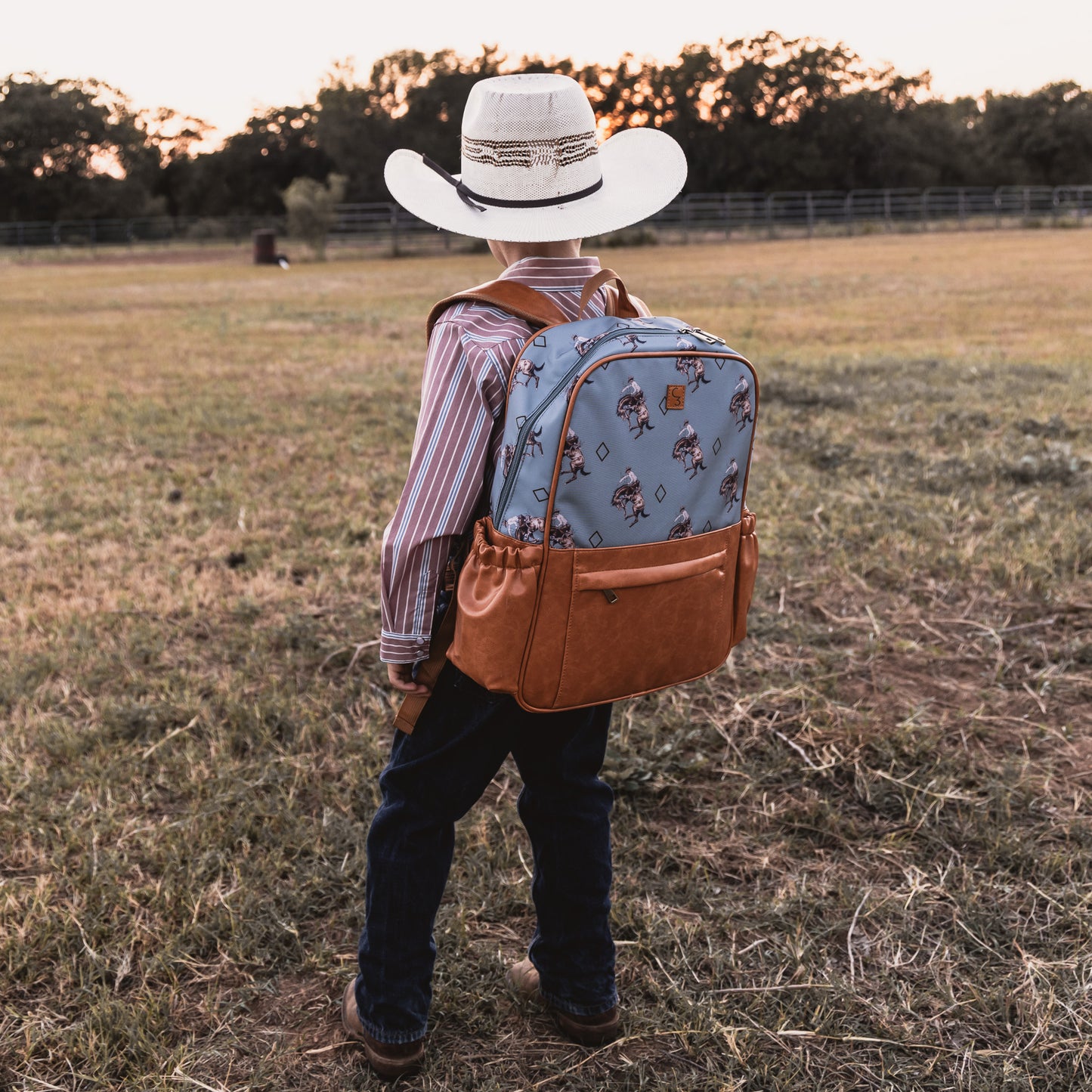 Teal Bronc Backpack