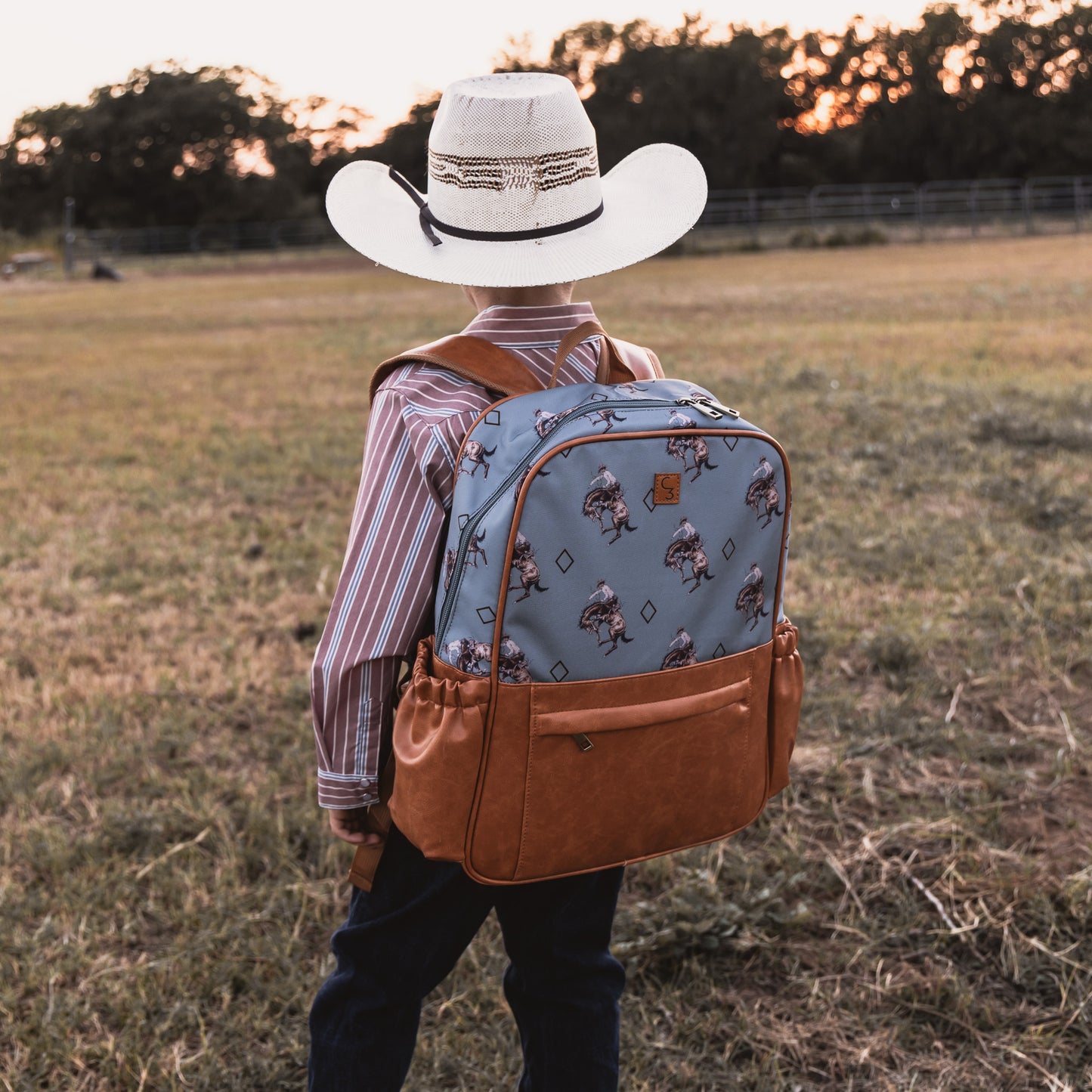 Teal Bronc Backpack