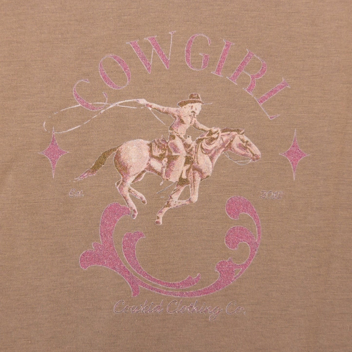 Cowgirl Pink/Tan Shirt (Infant-Youth)