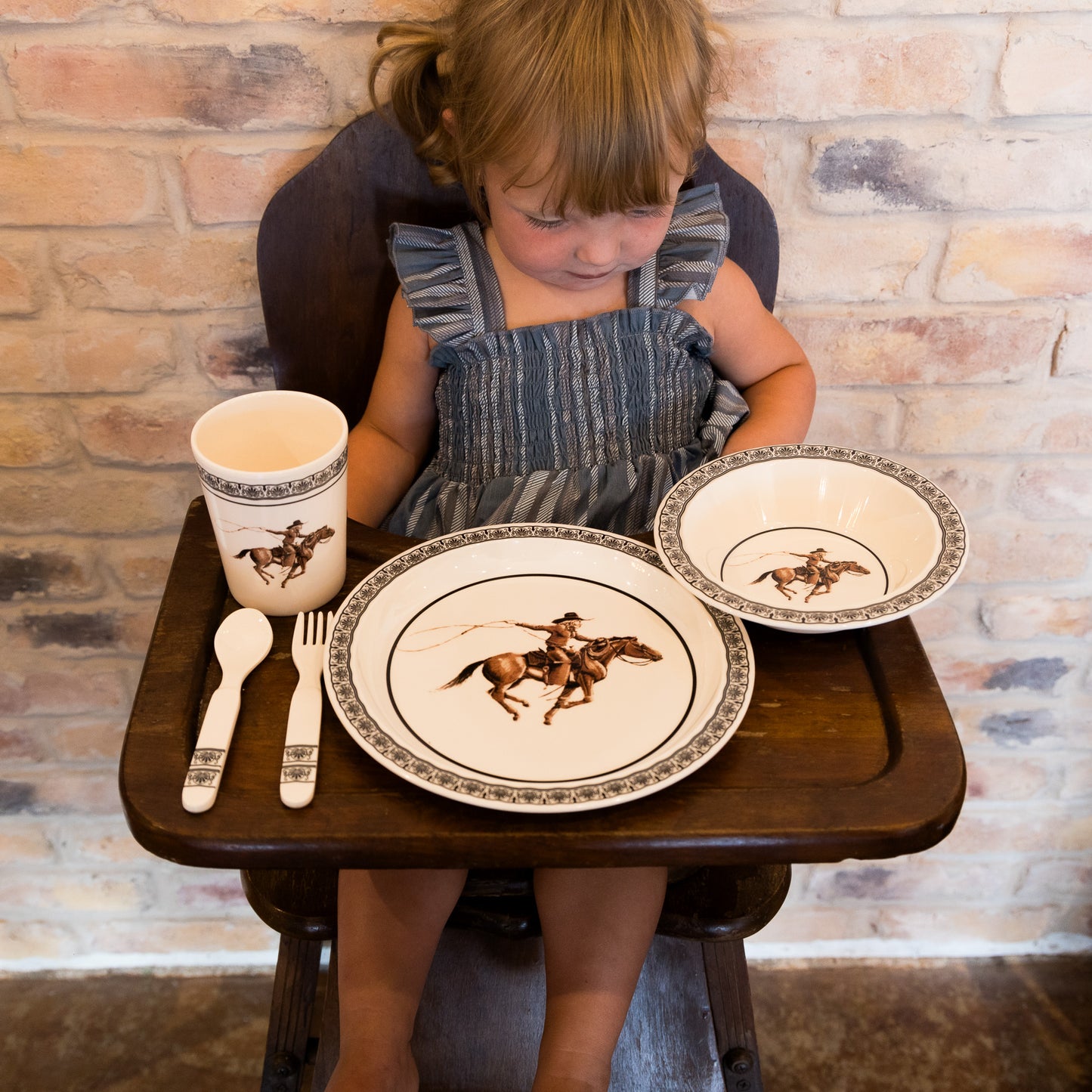 Cowgirl 5-Piece Dish Set BPA-Free