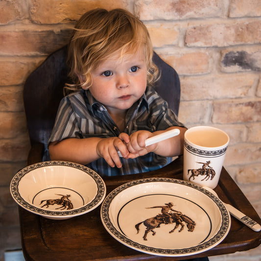 Cowboy 5-Piece Dish Set BPA-Free