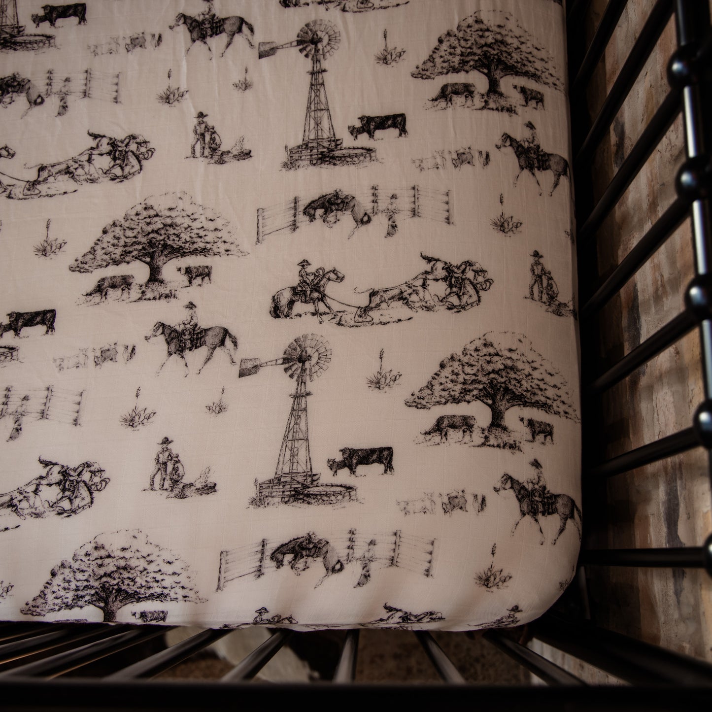 Heaven on Earth Bamboo Muslin Crib Sheet