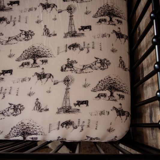 Heaven on Earth Bamboo Muslin Crib Sheet