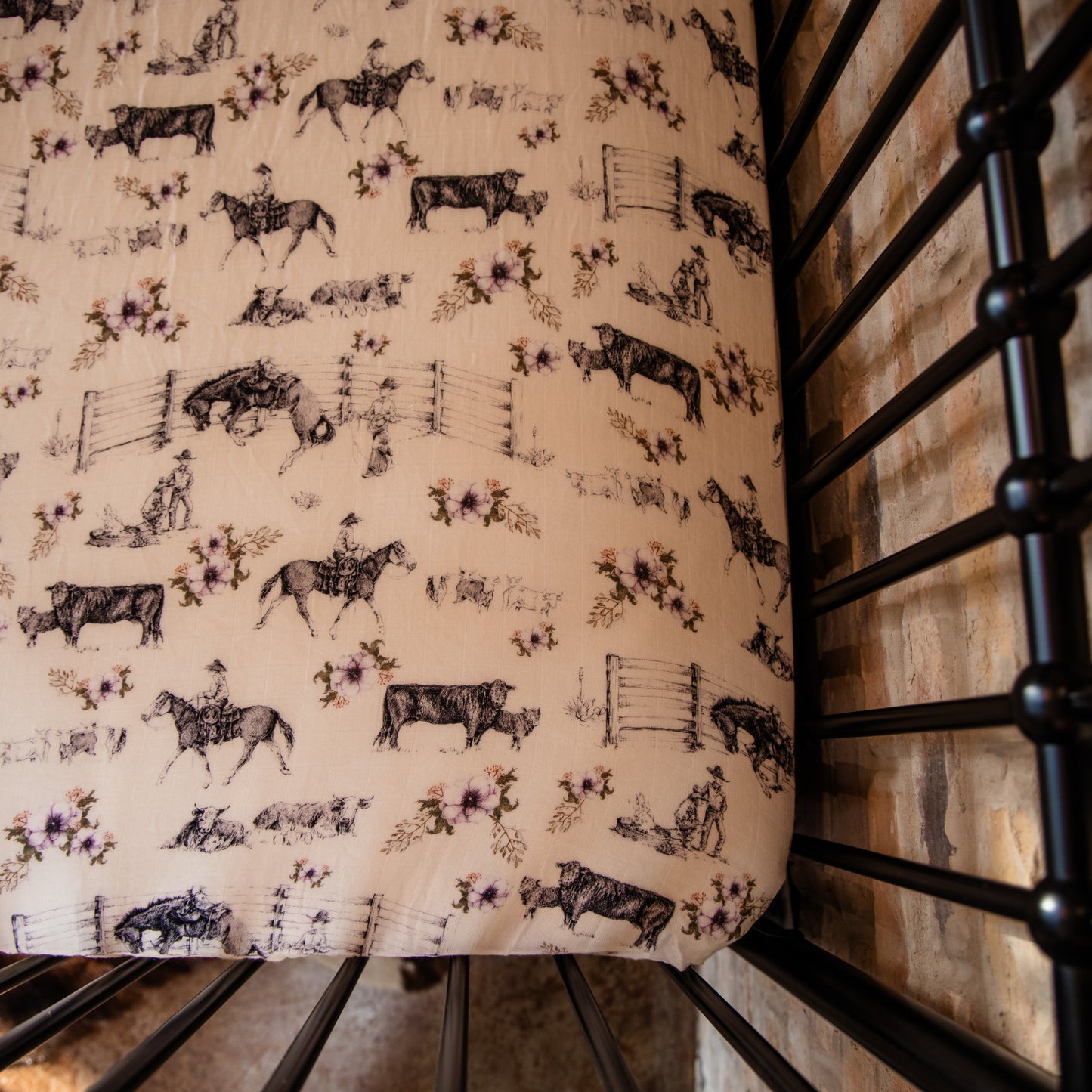 Western Serenity Bamboo Muslin Crib Sheet