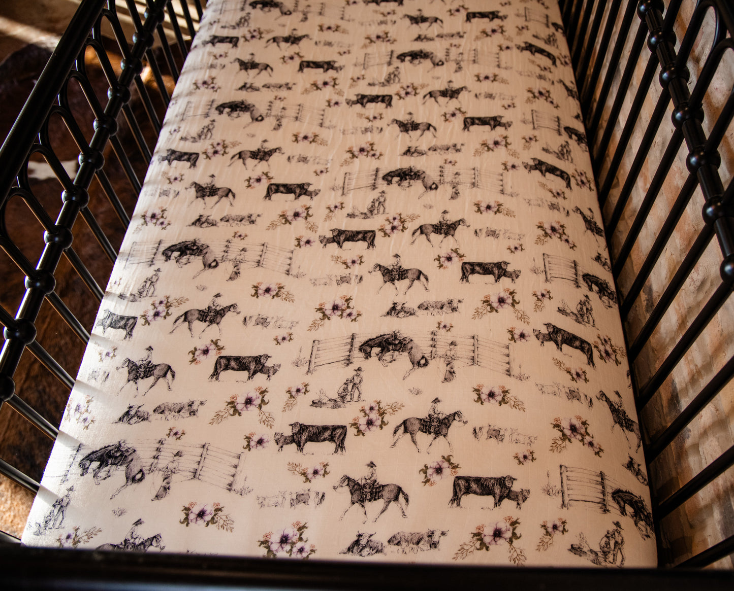 Western Serenity Bamboo Muslin Crib Sheet