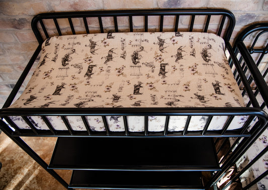 Western Serenity Bamboo Muslin Changing Pad Cover