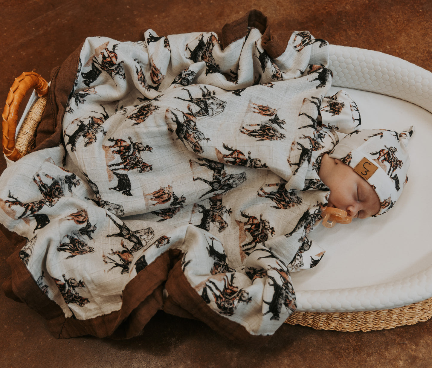 Stop the Clock Bamboo Muslin Blanket