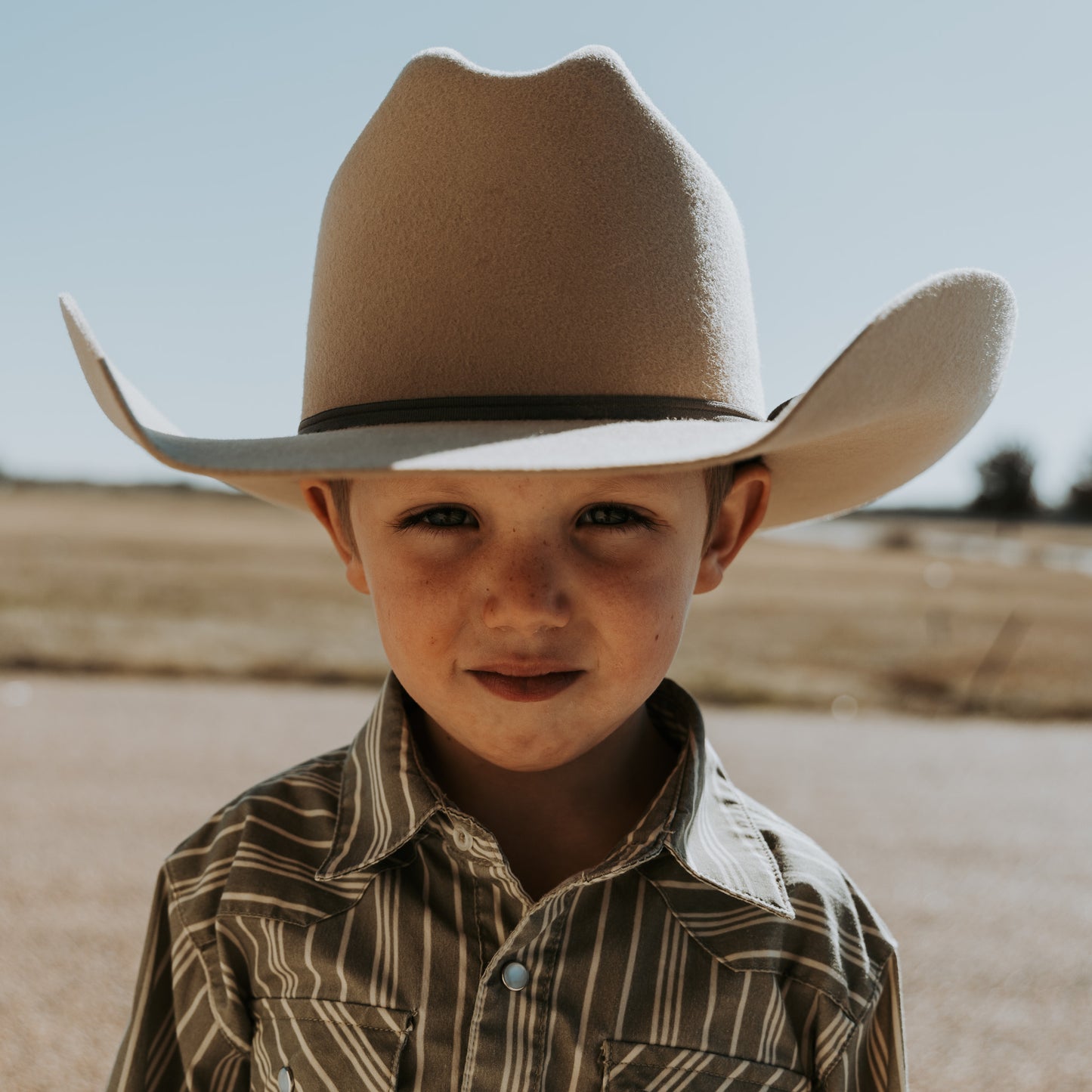 Rancher Youth Wool Hat -Bone-