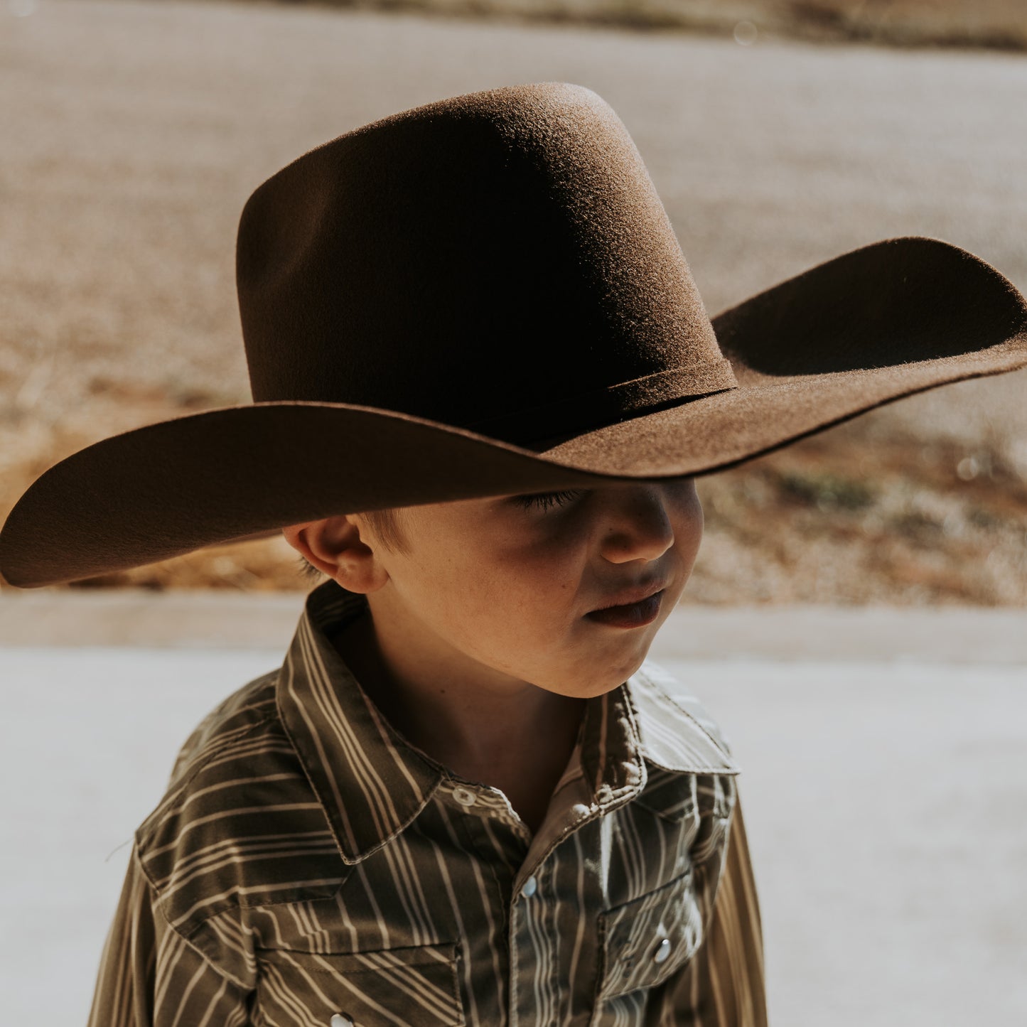 Ariat Chocolate Youth Wool Hat
