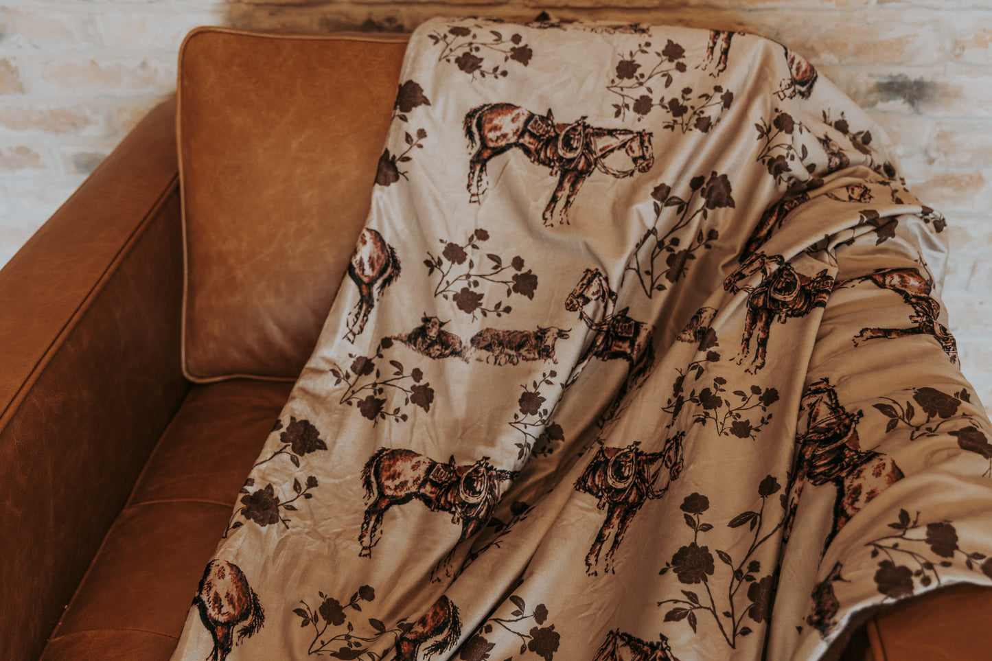 Prairie Rose Plush Throw Blanket