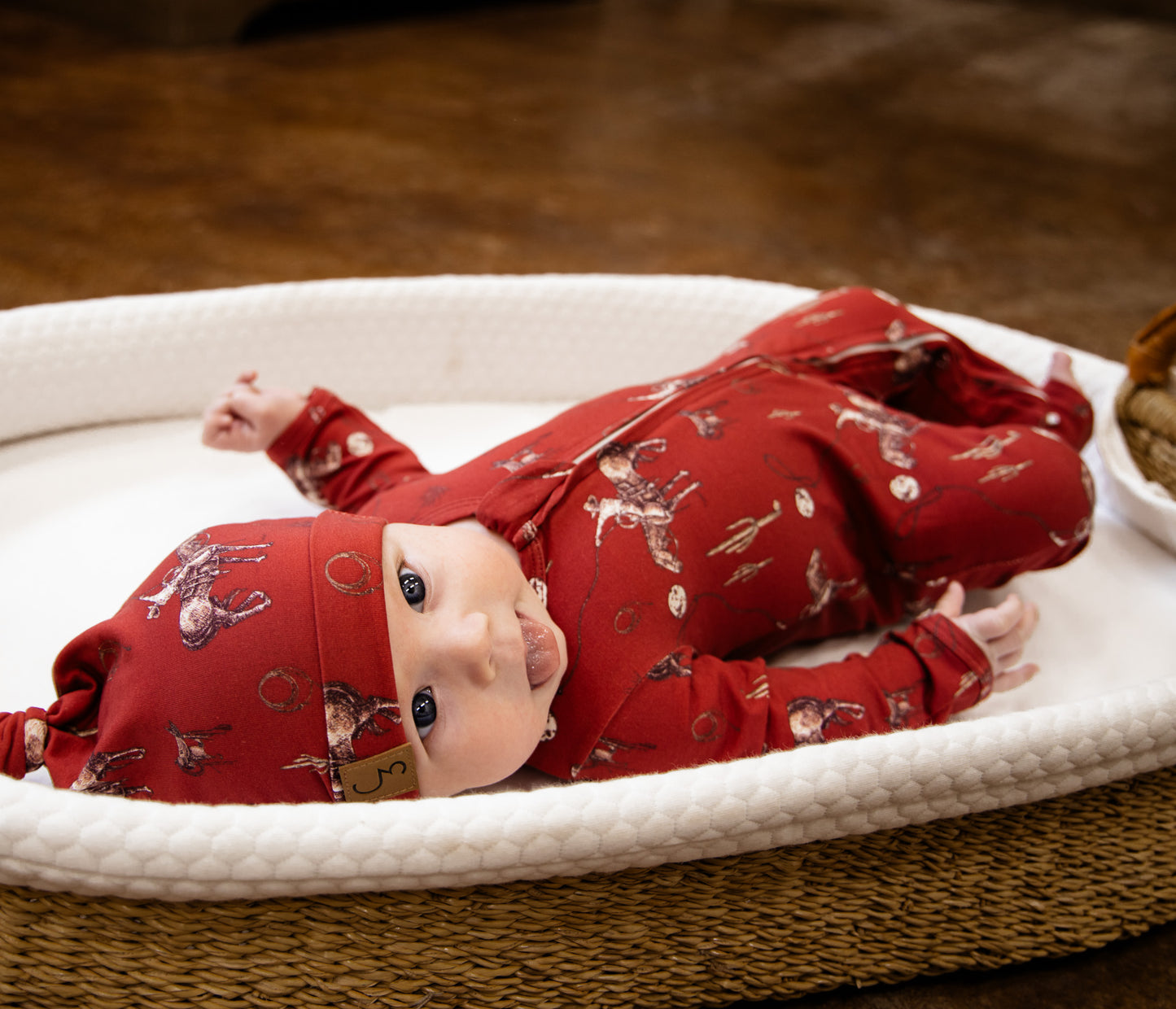 Rope the Moon for You Newborn Baby Hat