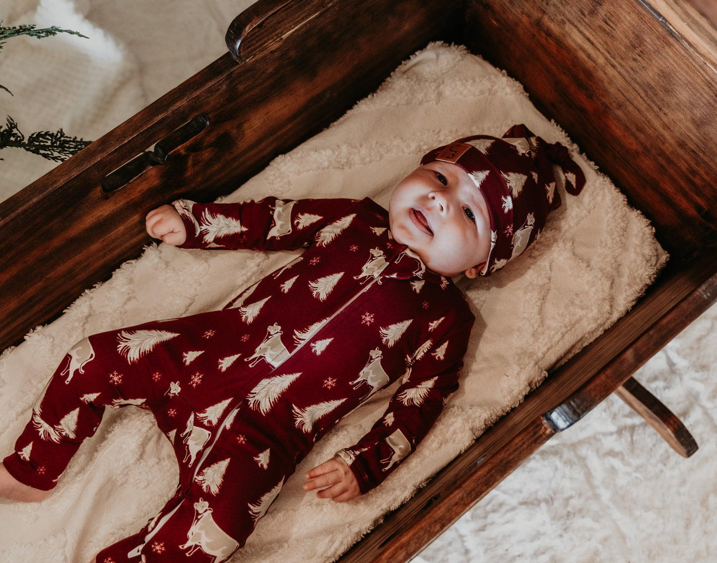 Winter Wonderland Christmas Folding Feet Jammies