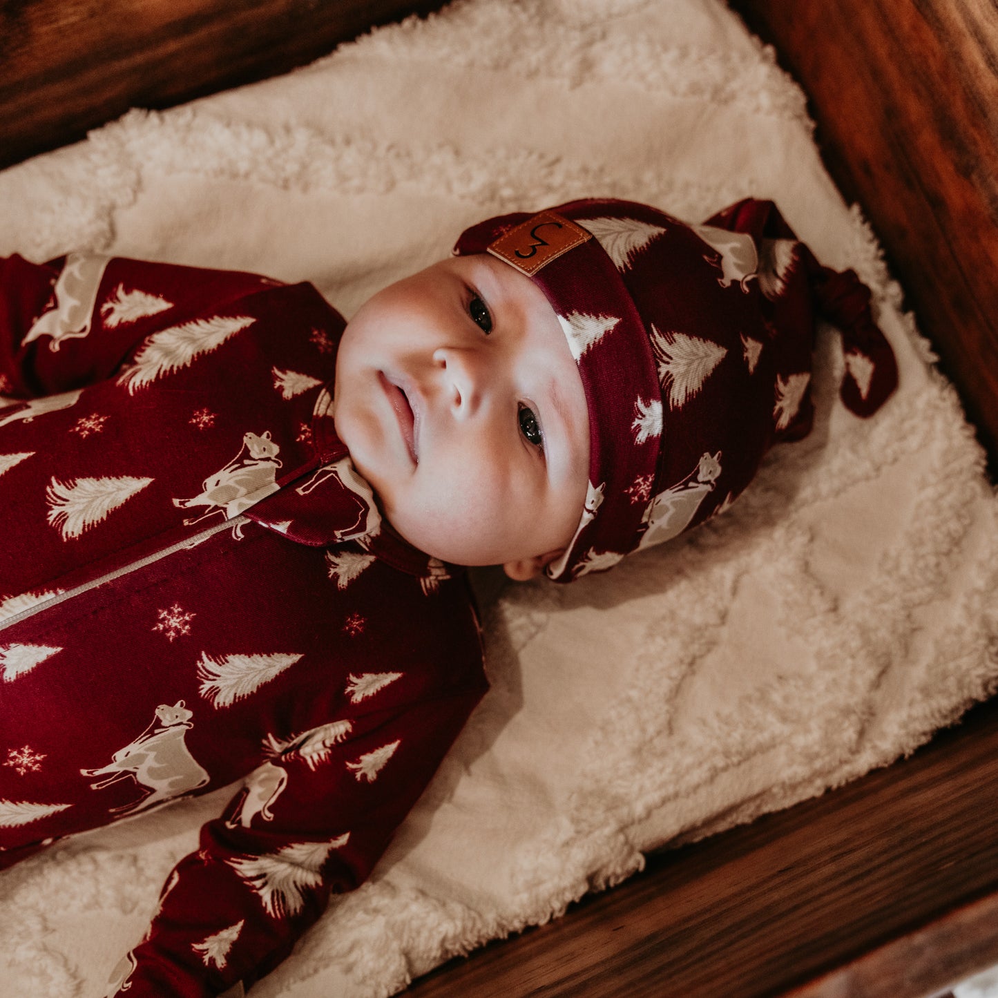 Winter Wonderland Christmas Folding Feet Jammies