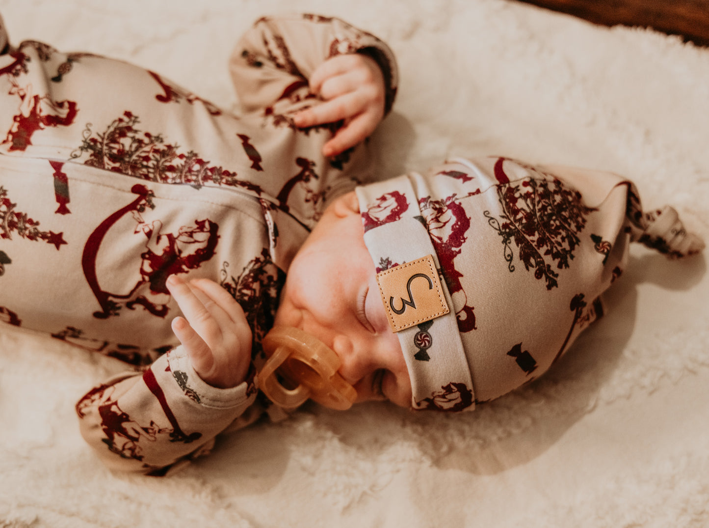 Rocking Around the Christmas Tree Folding Feet Jammies