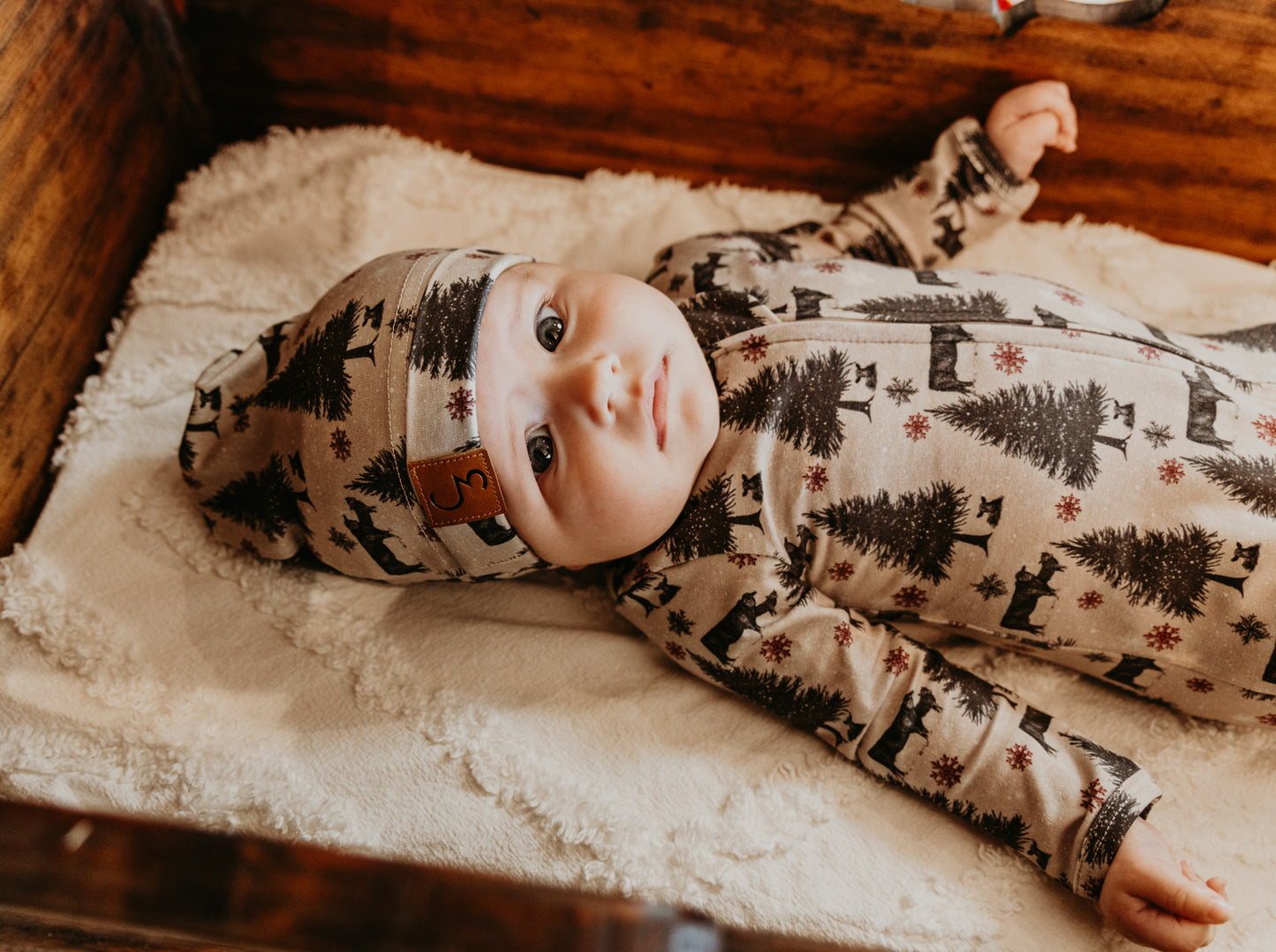 O Holy Night Christmas Folding Feet Jammies