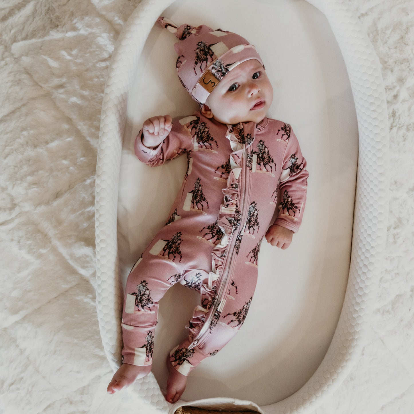 Barrel Racer Newborn Baby Hat