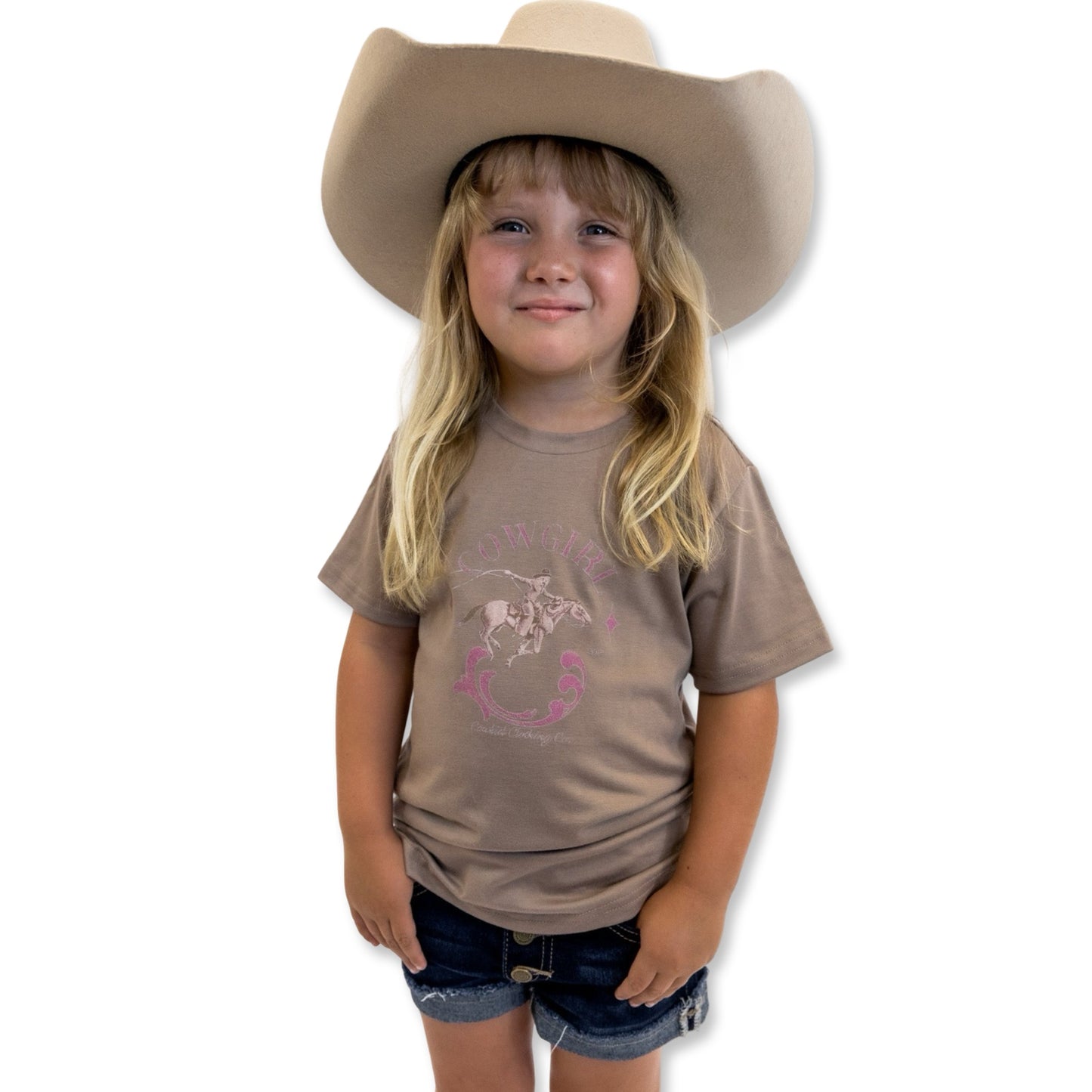 Cowgirl Pink/Tan Shirt (Infant-Youth)
