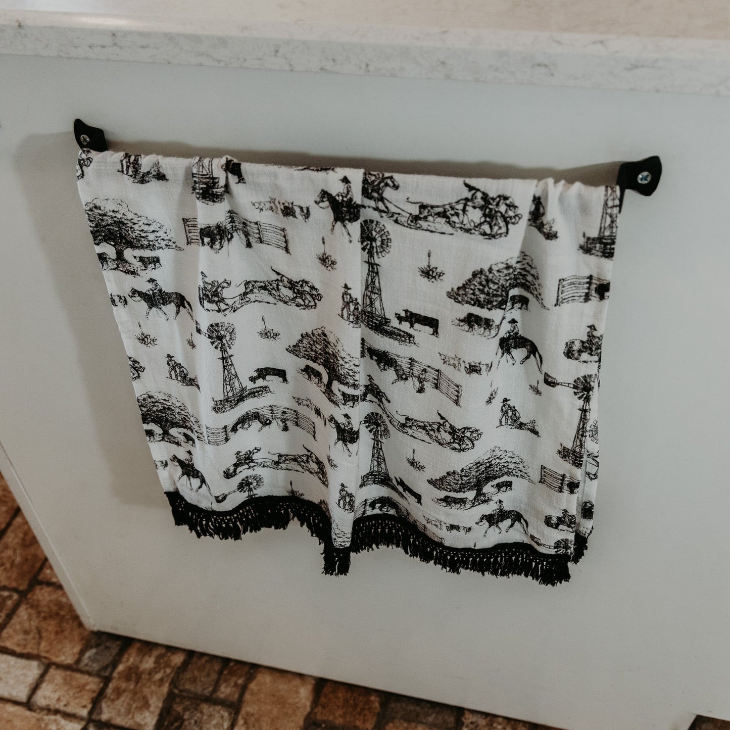 Heaven on Earth Fringe Kitchen Towel
