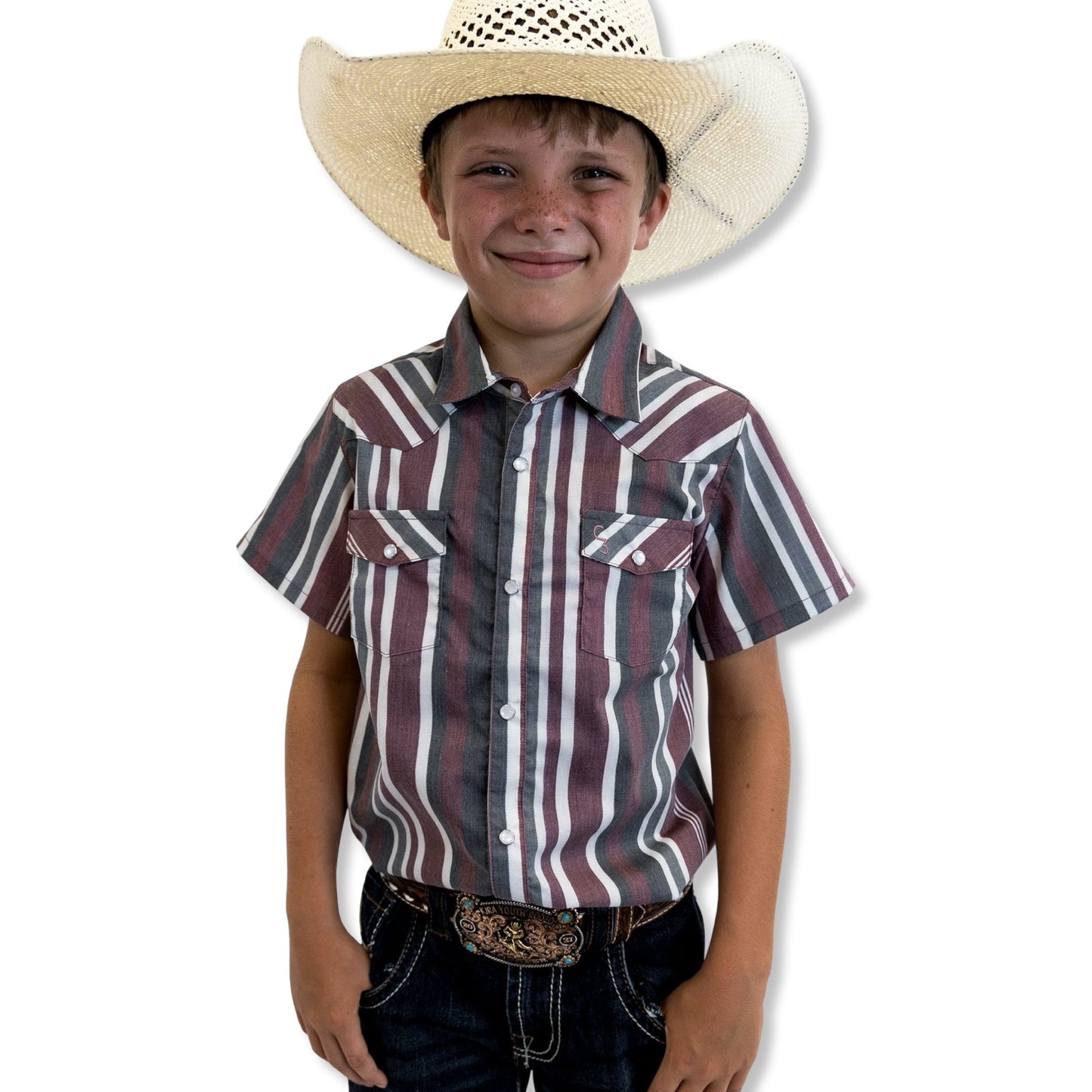 Maverick Short Sleeve Pearl Snap (Toddler-Adult)