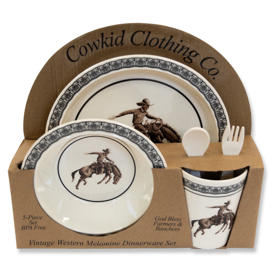 Cowboy 5-Piece Dish Set BPA-Free