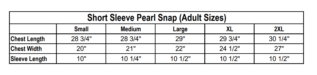 Workman Short Sleeve Pearl Snap (Toddler-Adult)