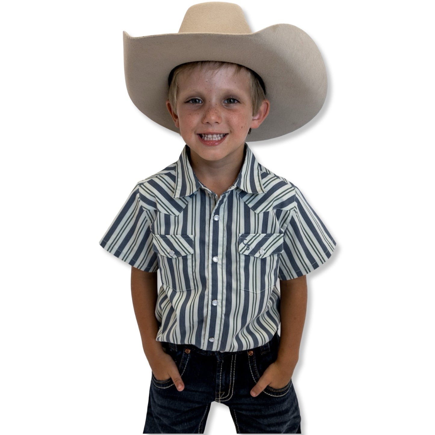 Workman Short Sleeve Pearl Snap (Toddler-Adult)