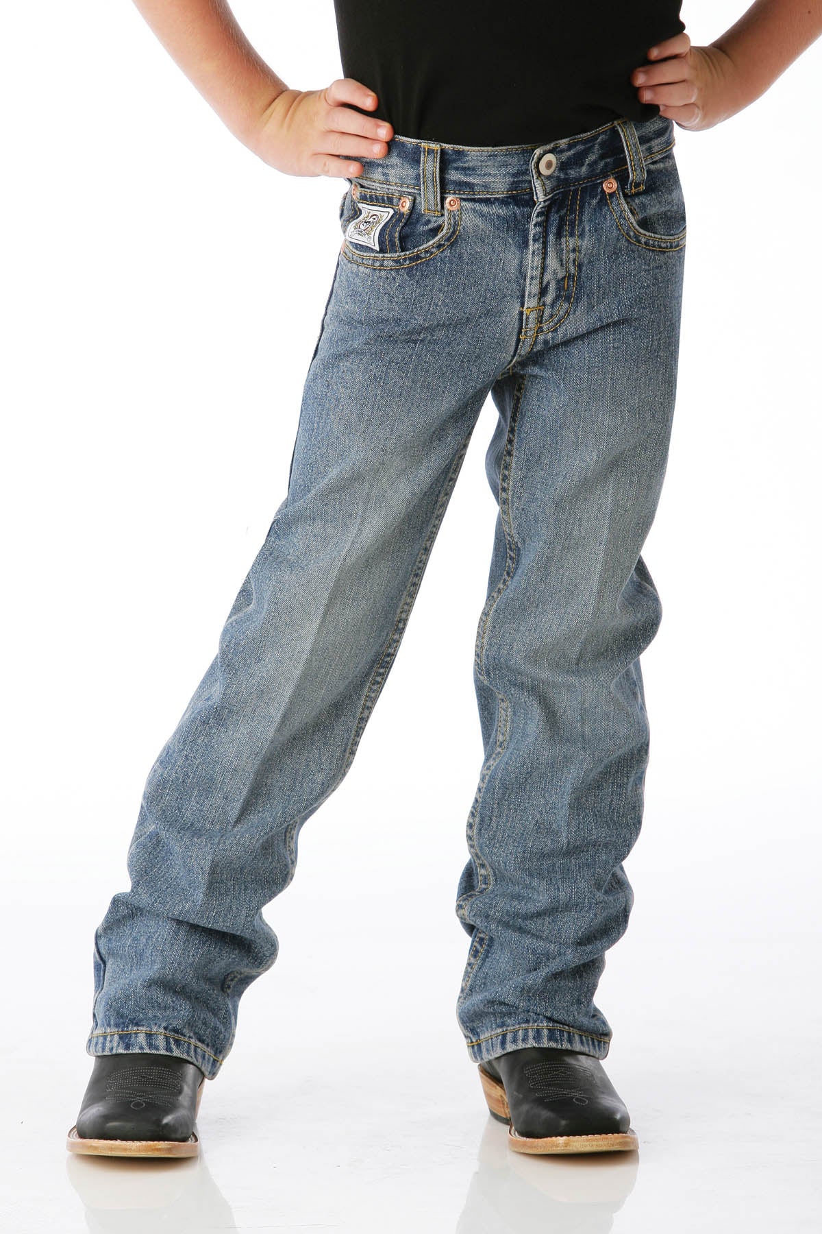 CINCH Boys White Label Medium Stone Jeans