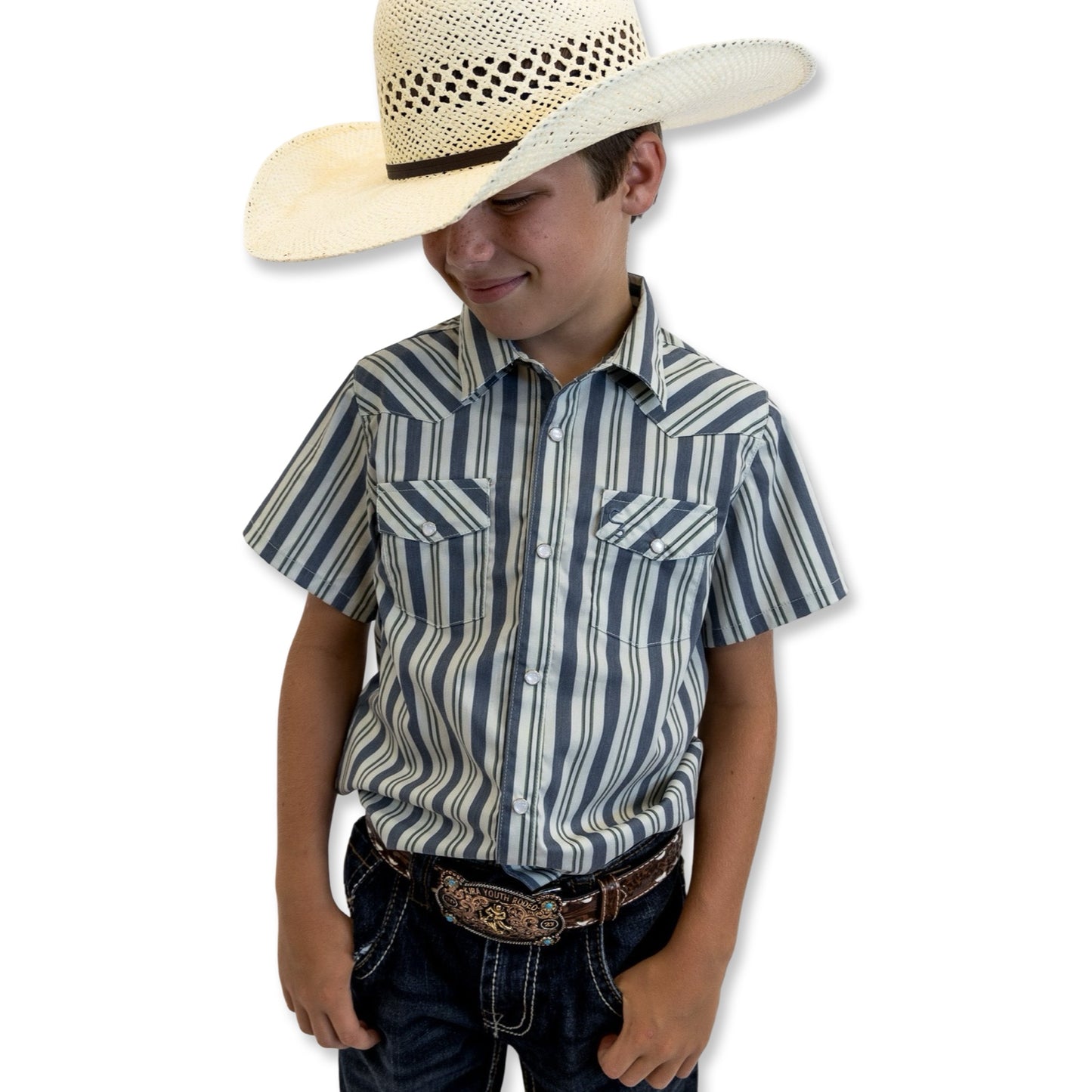 Workman Short Sleeve Pearl Snap (Toddler-Adult)