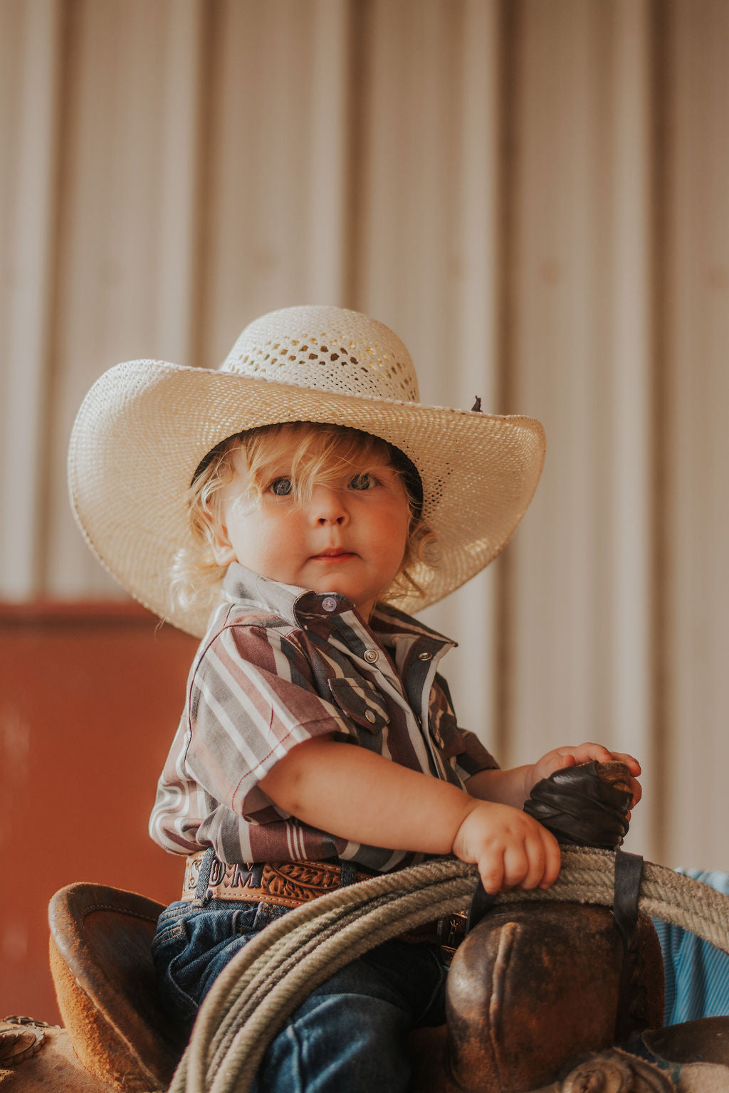 Maverick Short Sleeve Pearl Snap Onesie