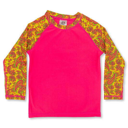 NEON Paisley Rash Guard Shirt (infant-youth)