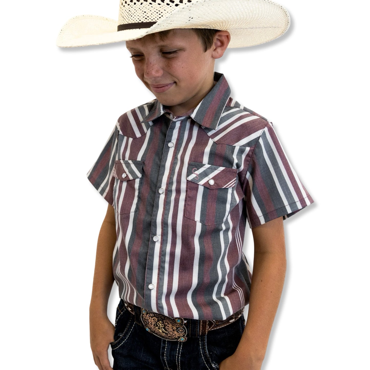 Maverick Short Sleeve Pearl Snap (Toddler-Adult)