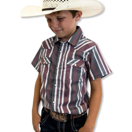 Maverick Short Sleeve Pearl Snap (Toddler-Adult)