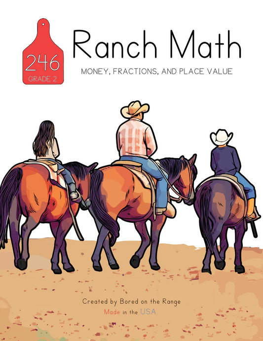 Ranch Math Grade 2: Money, Place Value, & Fractions